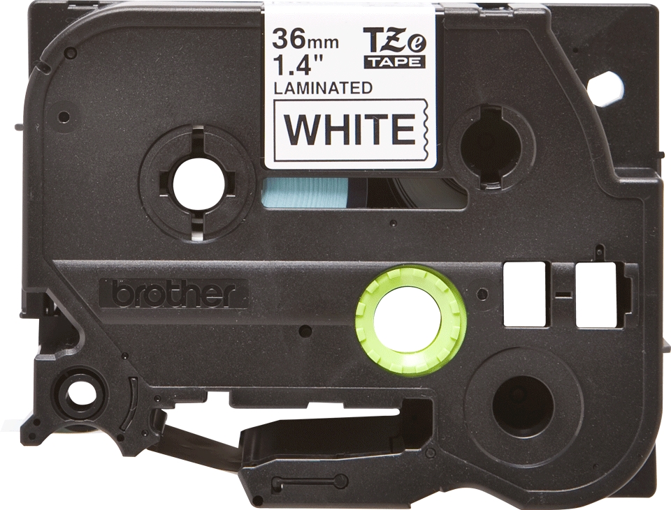 Schrfitband 36mm schwarz grün FL für Brother P-Touch 9200 DX 