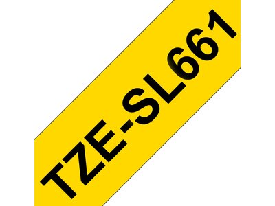 TZe-SL661 - sort tekst på gul baggrund