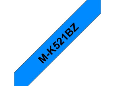 Brother M-K521 Schriftband – schwarz auf blau