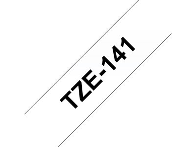 Original Brother TZe141 – sort på klar, 18 mm bred