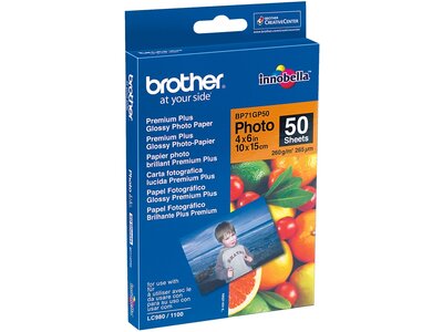 Originalt Brother BP71GP50 - blankt 10 cm x 15 cm inkjet fotopapir