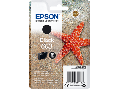 603 starfish enkeltpakke sort blæk