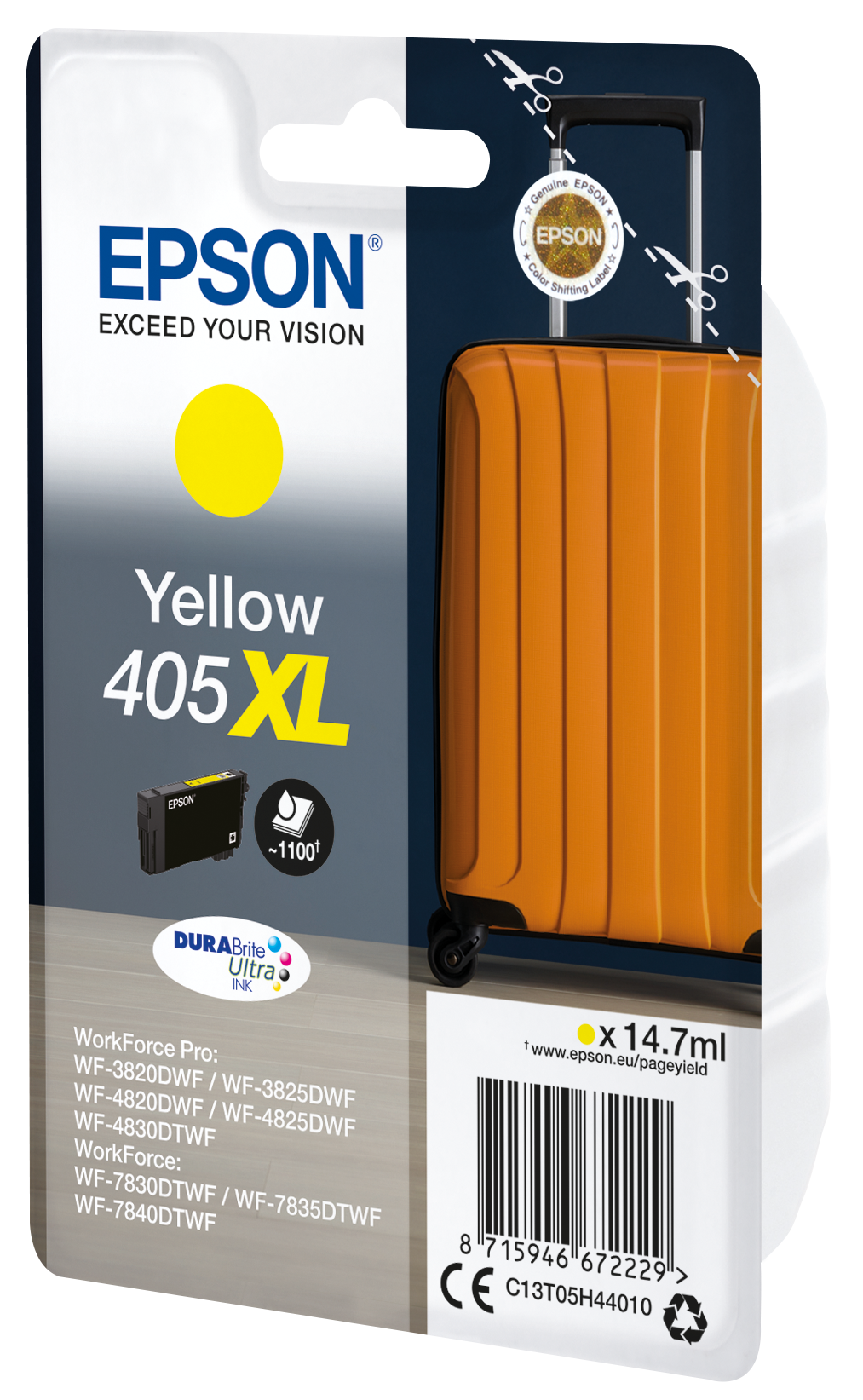 folie 7 von 8, vergrößern, singlepack yellow 405xl durabrite ultra ink