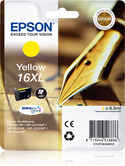folie 1 von 1, vergrößern, singlepack yellow 16xl durabrite ultra ink