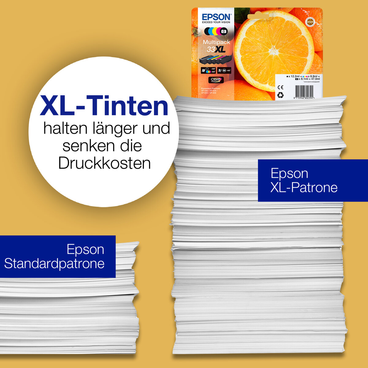 folie 7 von 10, vergrößern, 33xl orange claria premium single black tinte