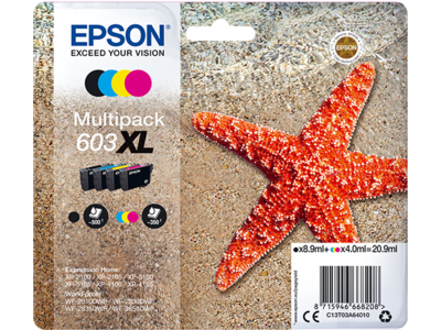 603XL starfish multipakke 4-farve blæk