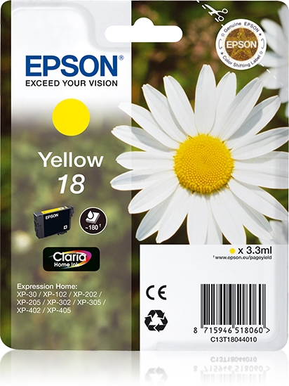 folie 1 von 2, vergrößern, singlepack yellow 18 claria home ink