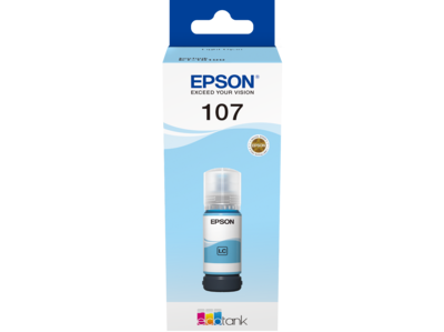 107 EcoTank lys cyan blækbeholder