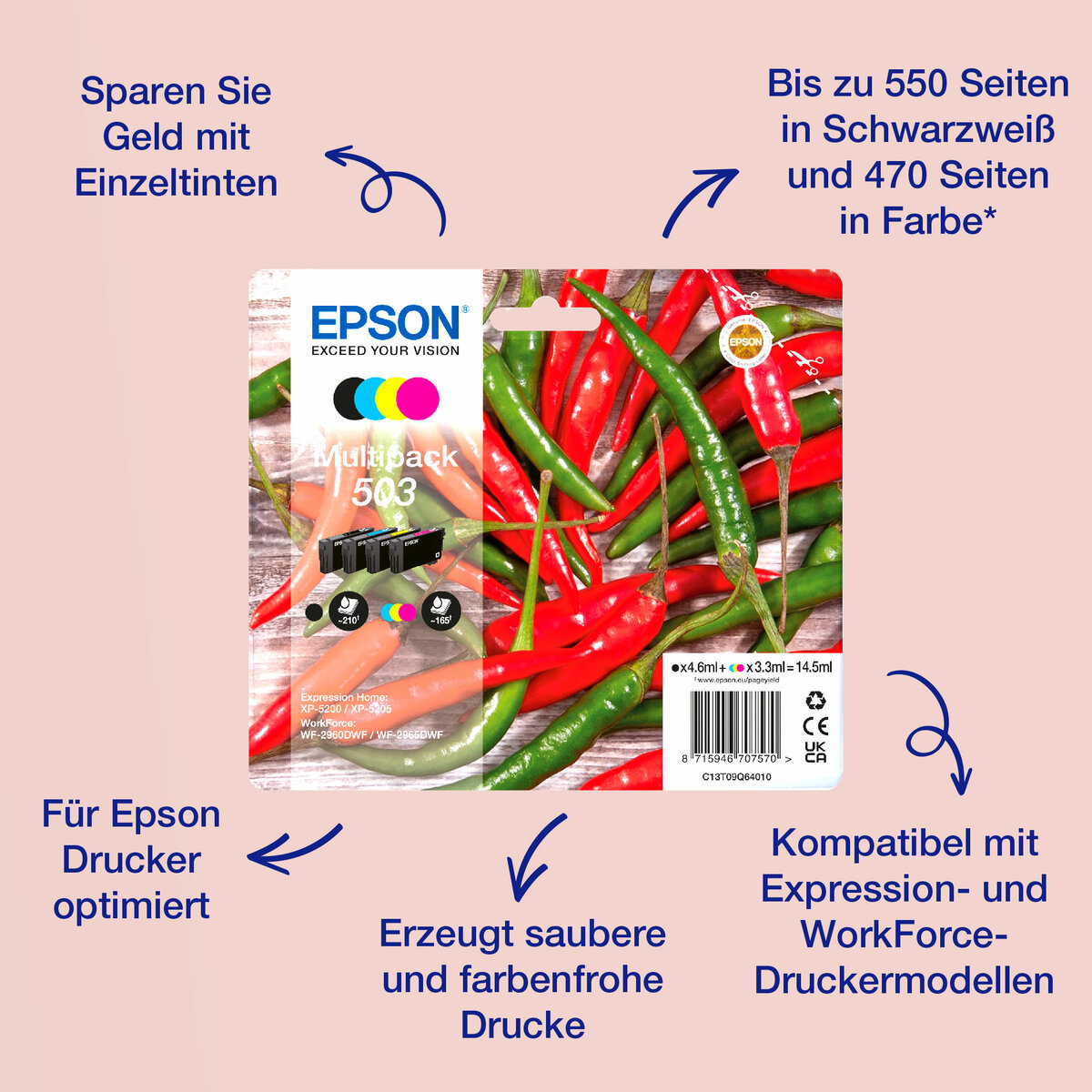 folie 3 von 8, vergrößern, multipack 4-colours 503xl ink