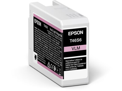 Epson UltraChrome Pro T46S6 - 25 ml - Magenta vif clair - original - réservoir d'encre - pour SureColor P706, SC-P700