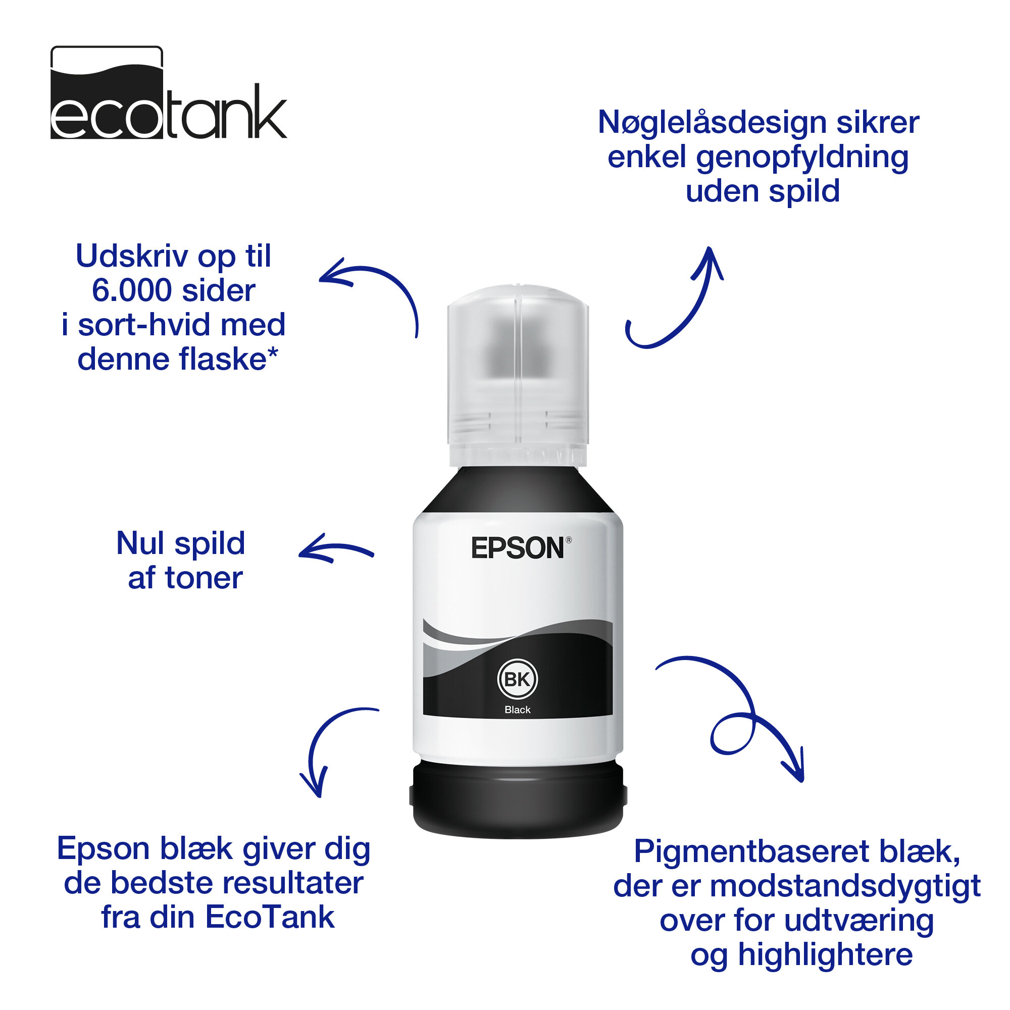 111 EcoTank sort pigment blækbeholder