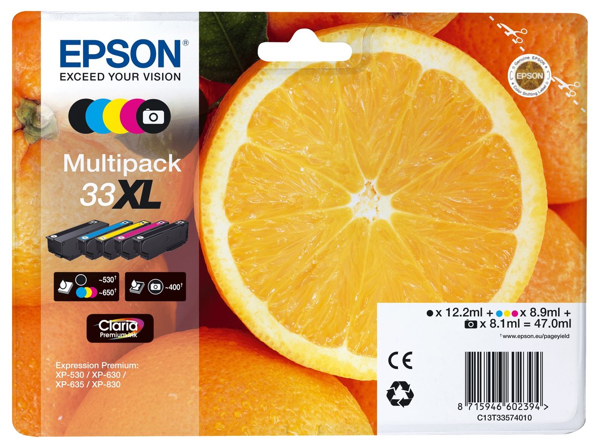 folie 1 von 2, vergrößern, multipack 5-colours 33xl claria premium ink