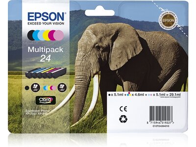 Multipack 6 Farben 24 Claria Photo HD Ink