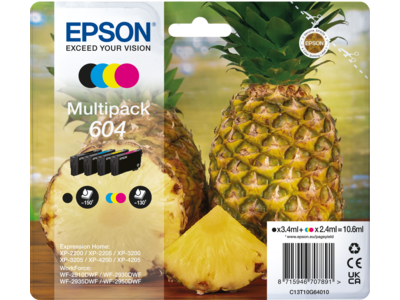 604 ananas multipakke 4-farve blæk