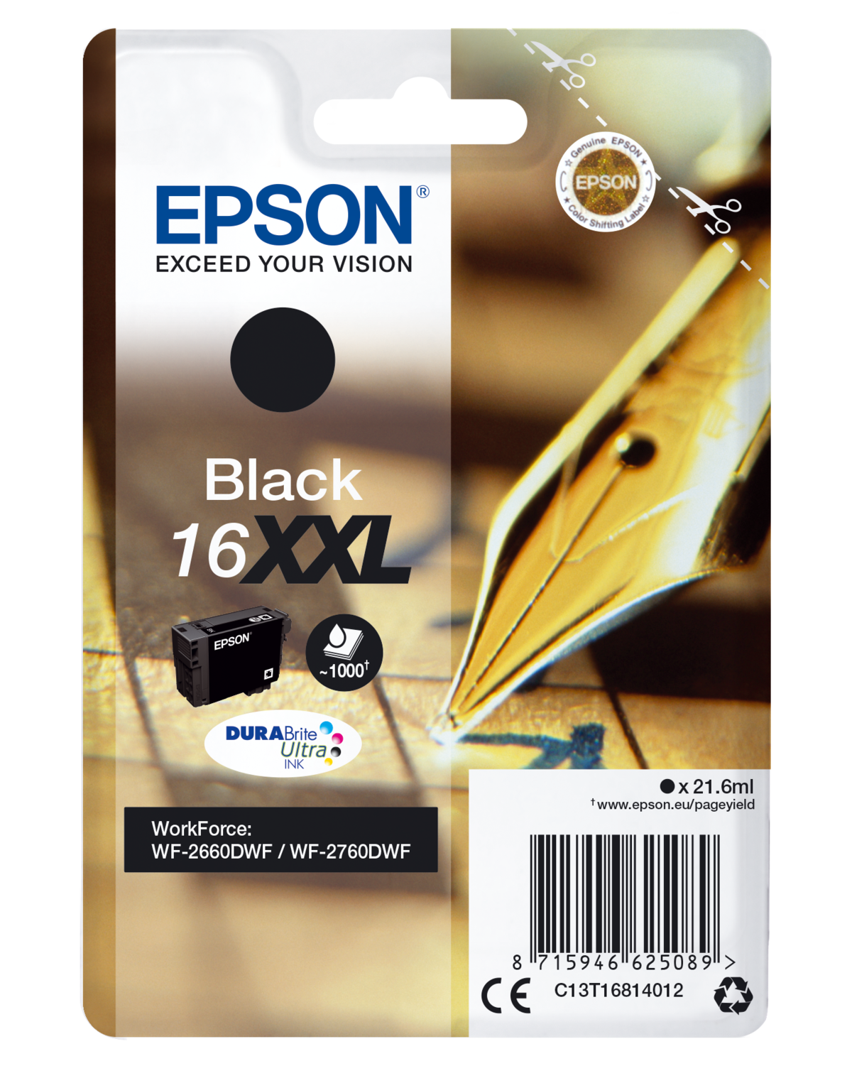 folie 1 von 8, vergrößern, singlepack black 16xxl durabrite ultra ink