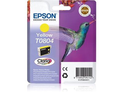 Singlepack Yellow T0804 Claria Photographic Ink