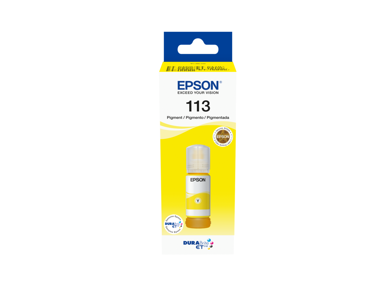 folie 1 von 7, vergrößern, 113 ecotank pigment yellow ink bottle