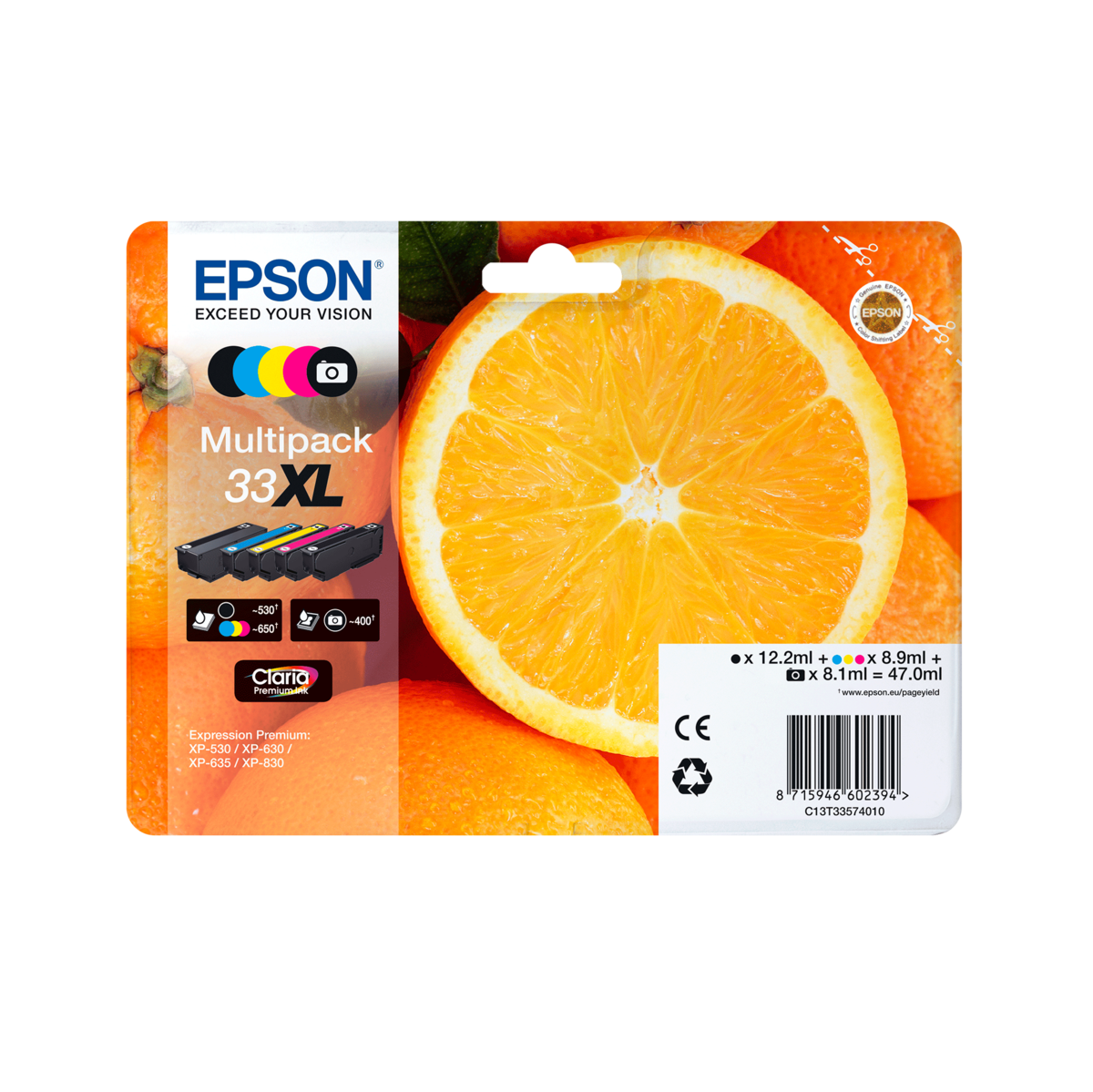 folie 4 von 10, vergrößern, 33xl orange claria premium single black tinte