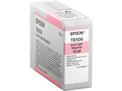 Singlepack Vivid Light Magenta T85060N UltraChrome HD ink 80ml