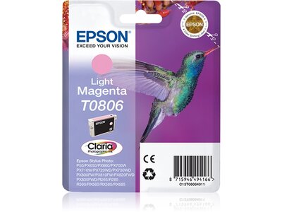 Singlepack Light Magenta T0806 Claria Photographic Ink