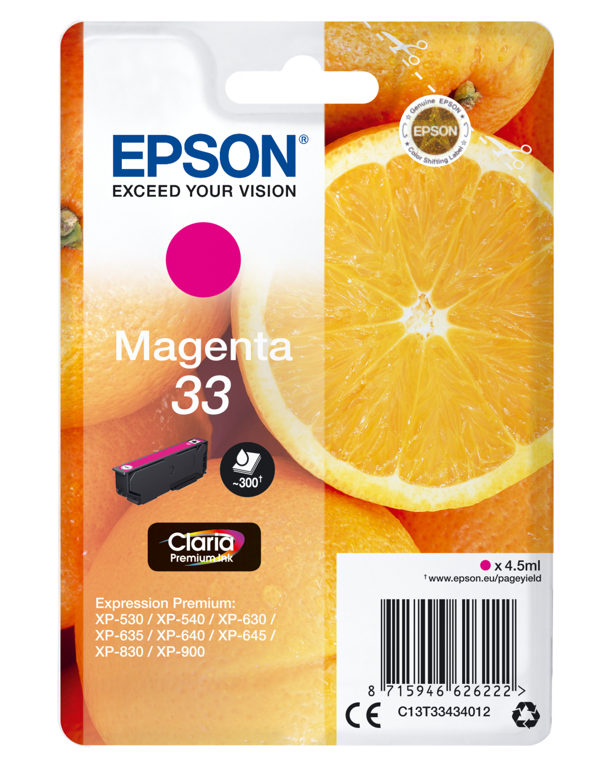 ink　original　33　Product　magenta　Epson　cartridge
