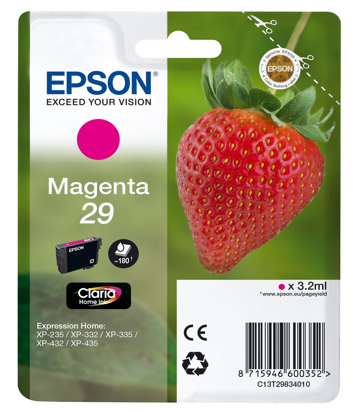 folie 1 von 2, vergrößern, singlepack magenta 29 claria home ink