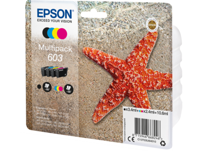 603 starfish multipakke 4-farve blæk
