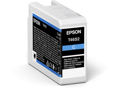 Epson T46S2 - 25 ml - cyan - original - cartouche d'encre - pour SureColor P706, SC-P700