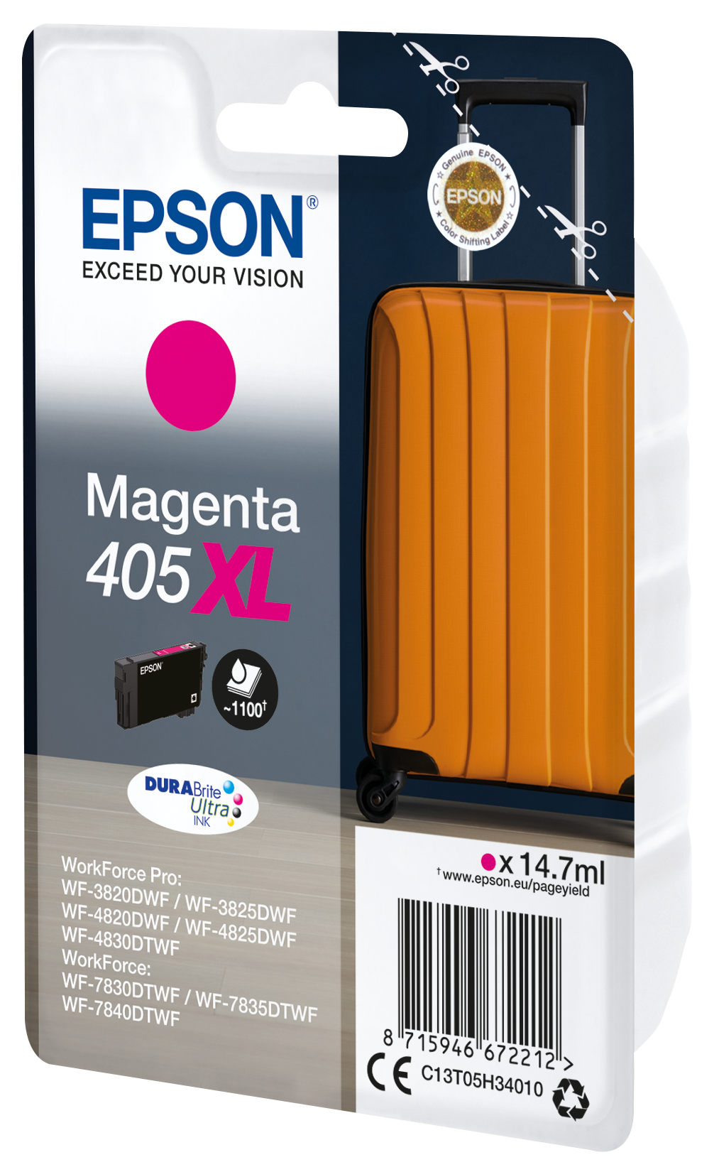 folie 2 von 8, vergrößern, singlepack magenta 405xl durabrite ultra ink