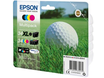 Multipack 4-colours 34 XL Black/Std. CMY DURABrite Ultra Ink