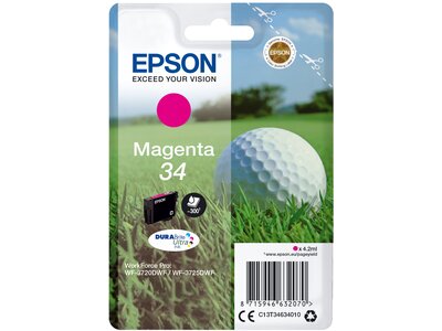 34 golfbold DURABrite Ultra enkeltpakke magenta blæk