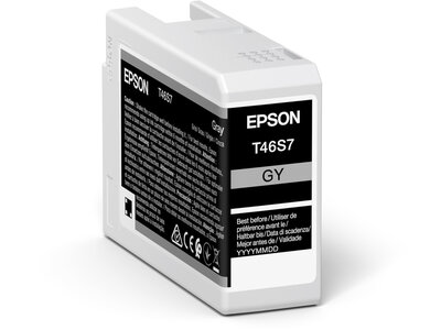 Epson T46S7 - 25 ml - gris - original - cartouche d'encre - pour SureColor P706, SC-P700