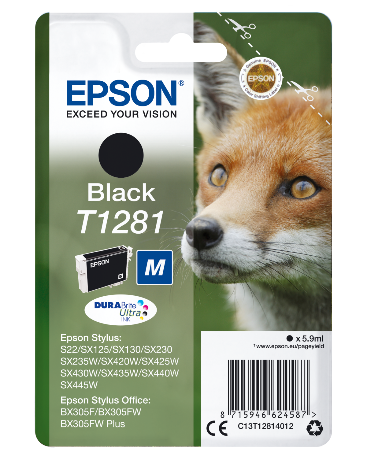 folie 1 von 9, vergrößern, t1281 fuchs durabrite ultra single black tinte