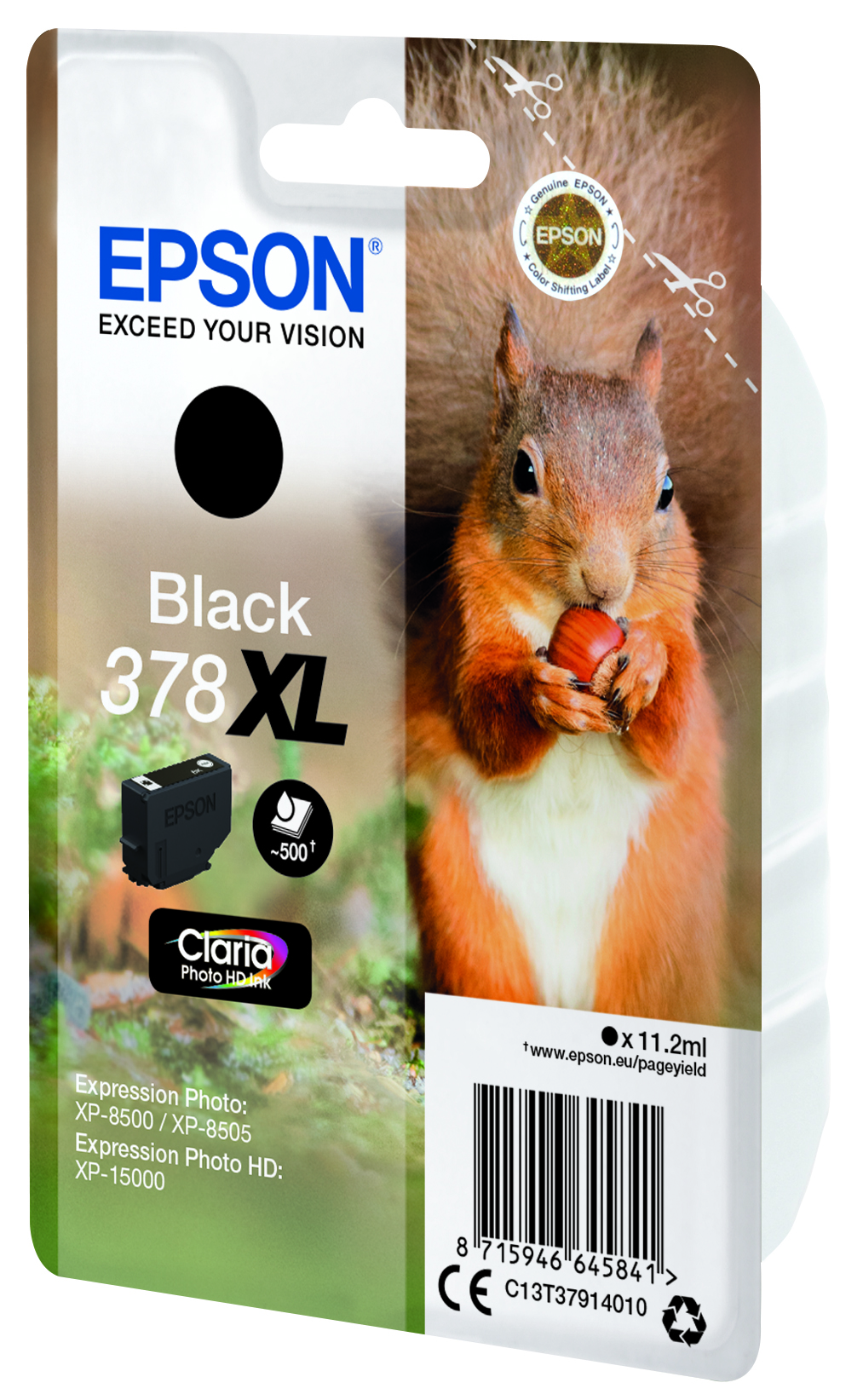 folie 3 von 3, vergrößern, 378xl eichhörnchen claria photo hd single black tinte
