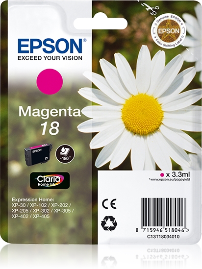folie 1 von 2, vergrößern, singlepack magenta 18 claria home ink
