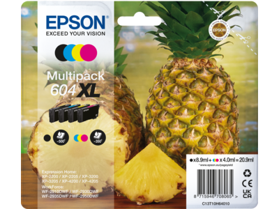 604XL ananas multipakke 4-farve blæk