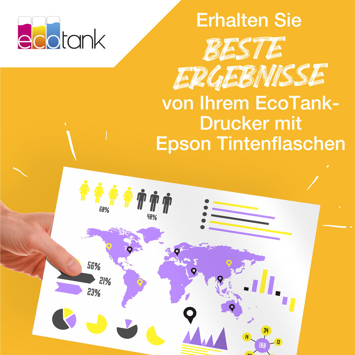 folie 5 von 8, vergrößern, 113 ecotank pigment black ink bottle