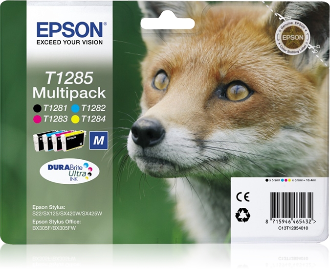 folie 2 von 2, vergrößern, multipack 4 farben t1285, durabrite ultra ink