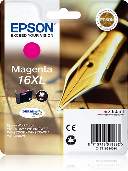 folie 1 von 1, vergrößern, singlepack magenta 16xl durabrite ultra ink