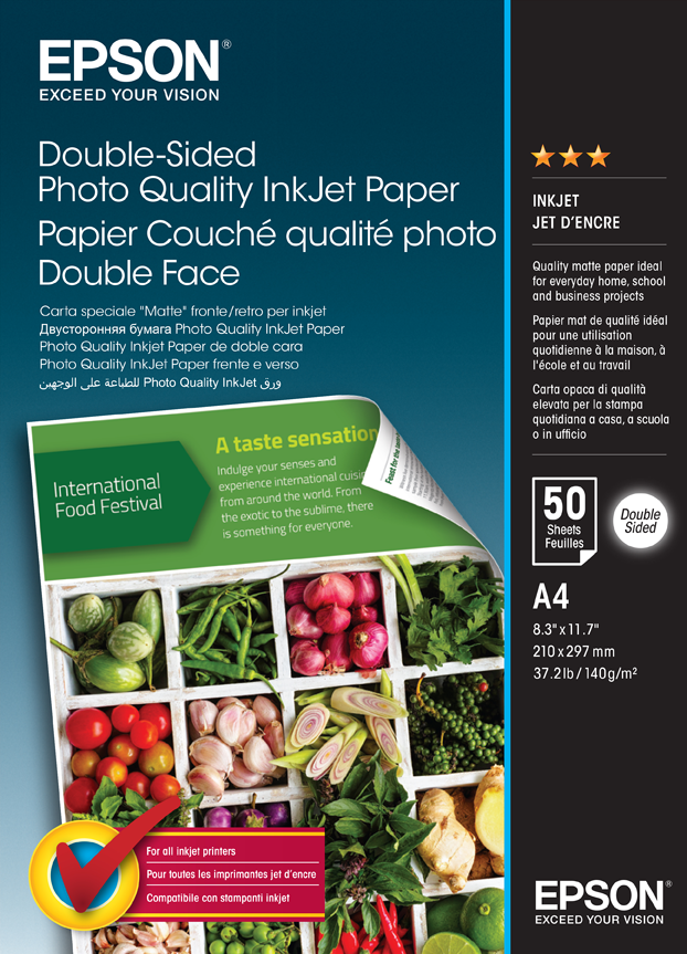 folie 1 von 1, vergrößern, double-sided photo quality inkjet paper - a4 - 50 sheets