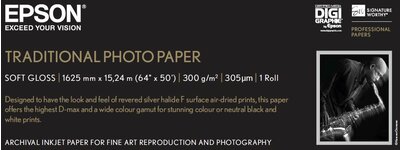 Traditional Photo Paper, 64"x 15 m