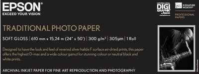 Traditional Photo Paper, 24" x 15 m