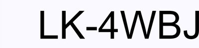 Matte Tape – White/Black 12mm(8m) – LK-4WBJ