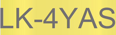 Colour Tape – Yellow/Grey 12mm(8m) – LK-4YAS