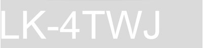 Matte Tape – Clear/White 12mm(8m) – LK-4TWJ