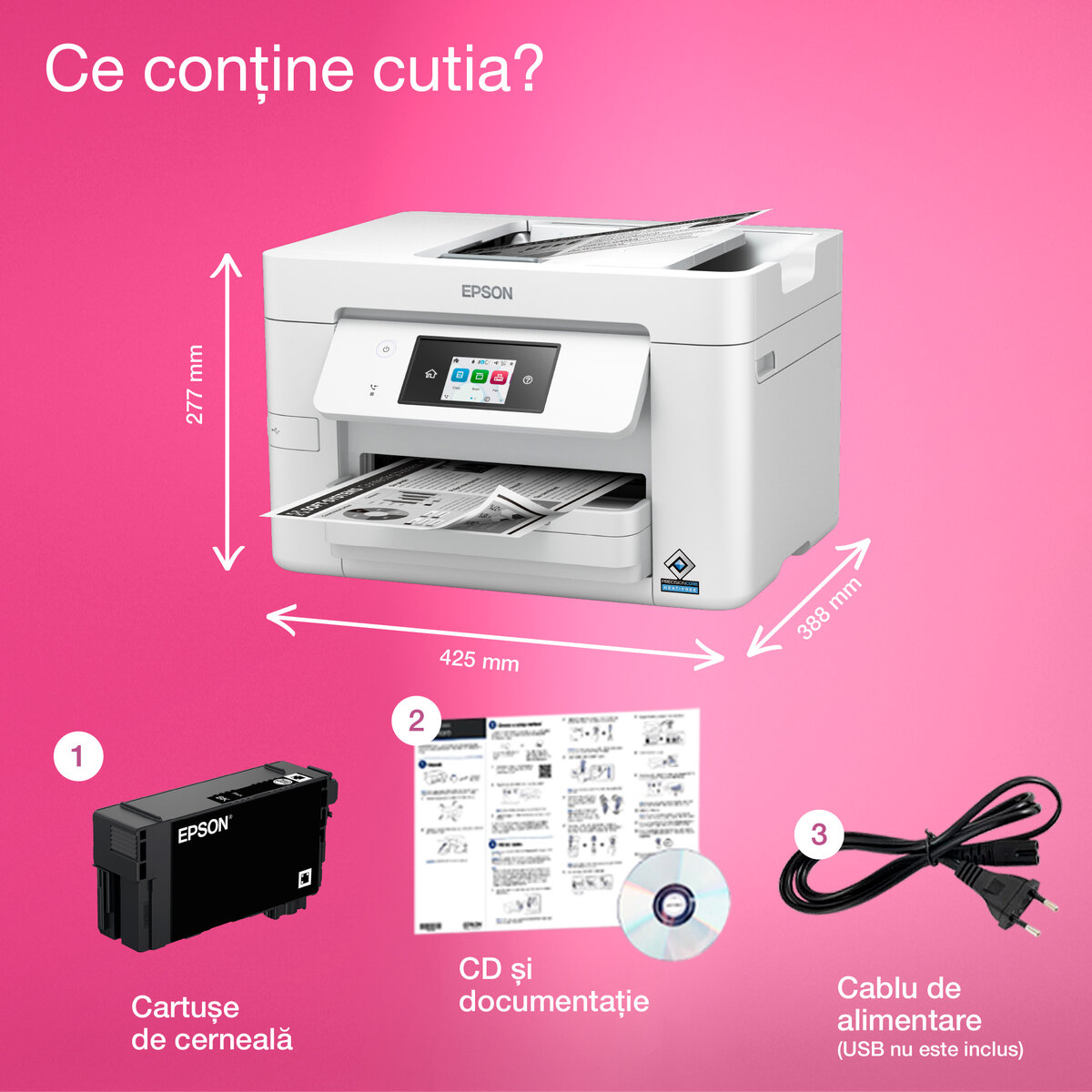 Imprimanta Multifunctional Epson Printer PRO WF-M4619DWF 4-in-1 ...