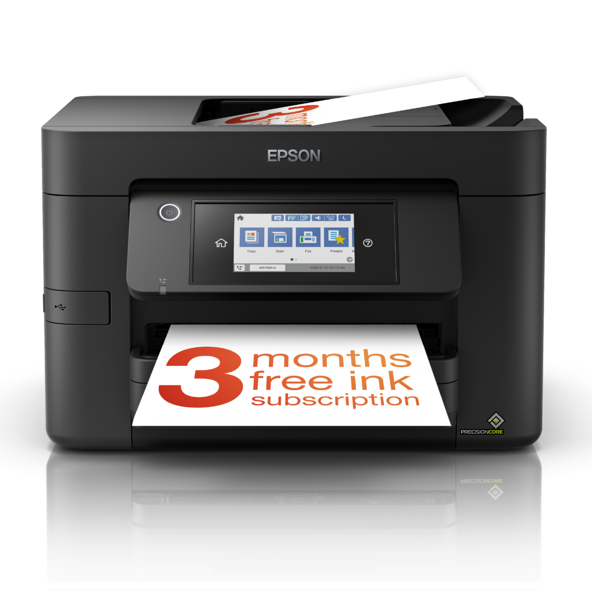 slide 1 of 10, show larger image, workforce pro wf-4820dwf printer