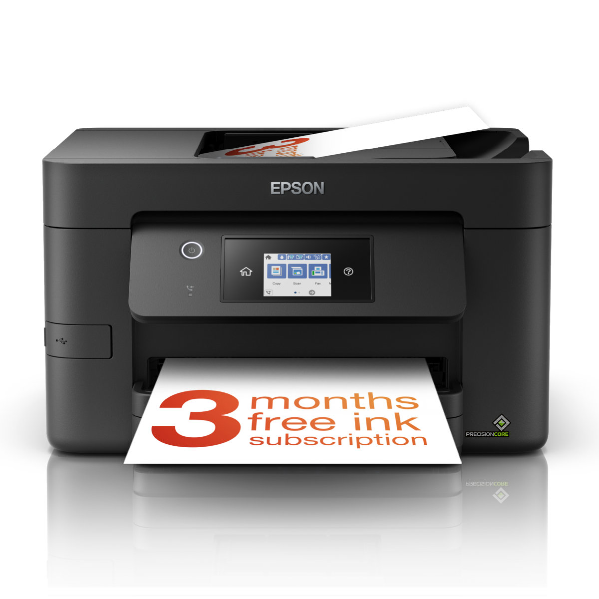 slide 1 of 10, show larger image, workforce pro wf-3820dwf printer