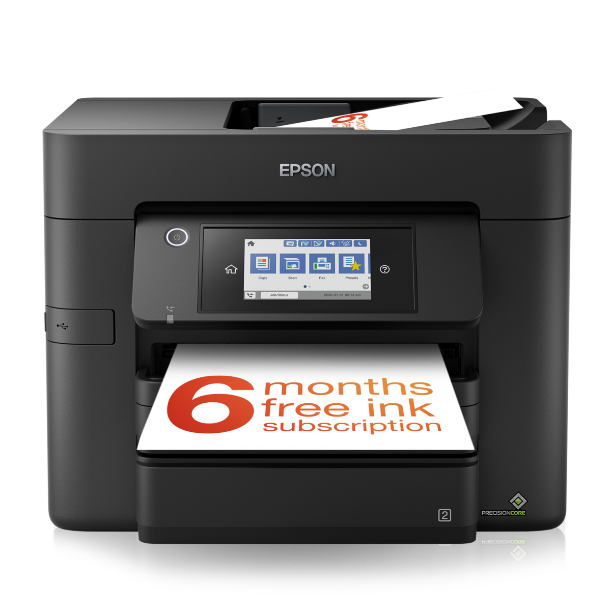 slide 1 of 11, show larger image, workforce pro wf-4830dtwf printer