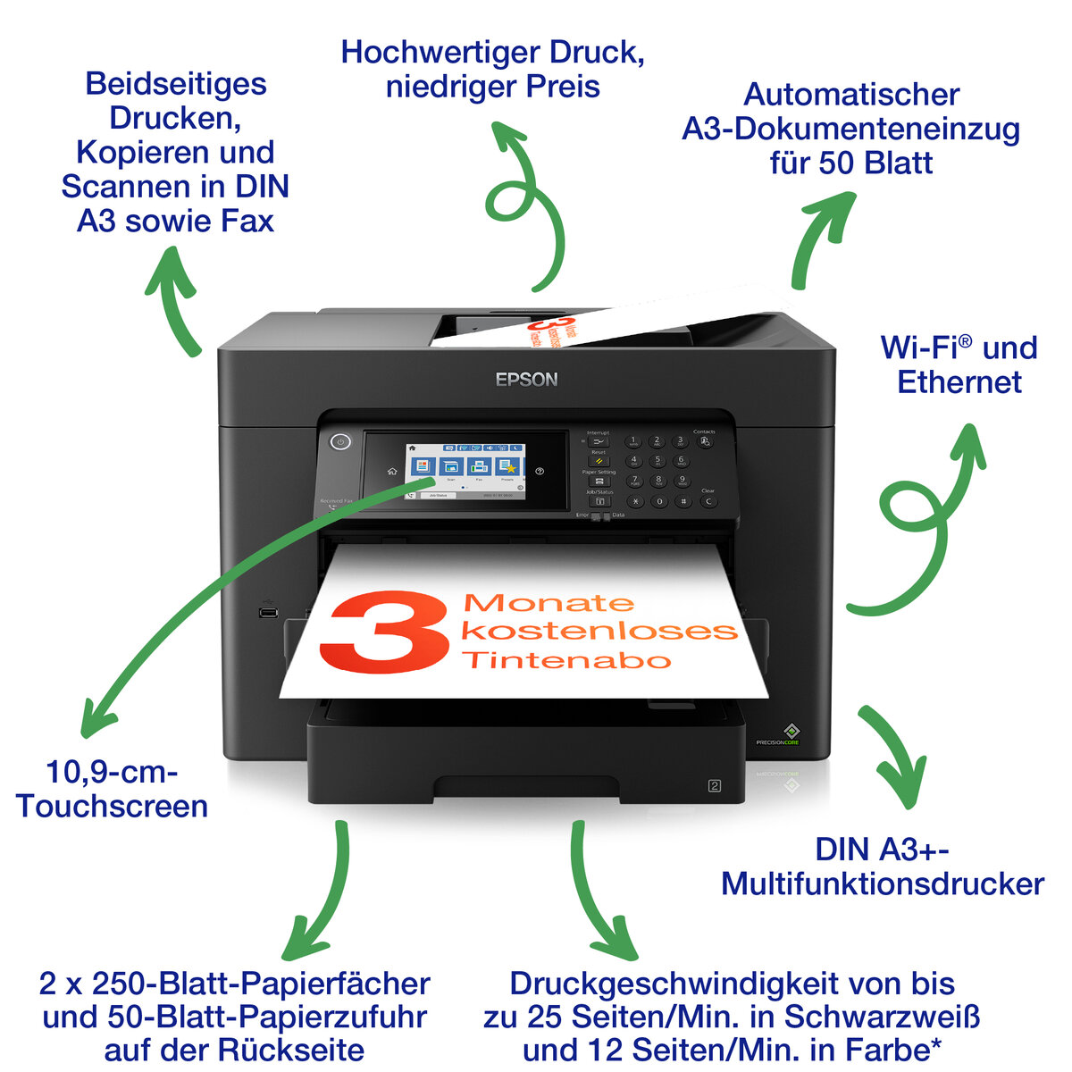 folie 3 von 10, vergrößern, workforce wf-7840dtwf